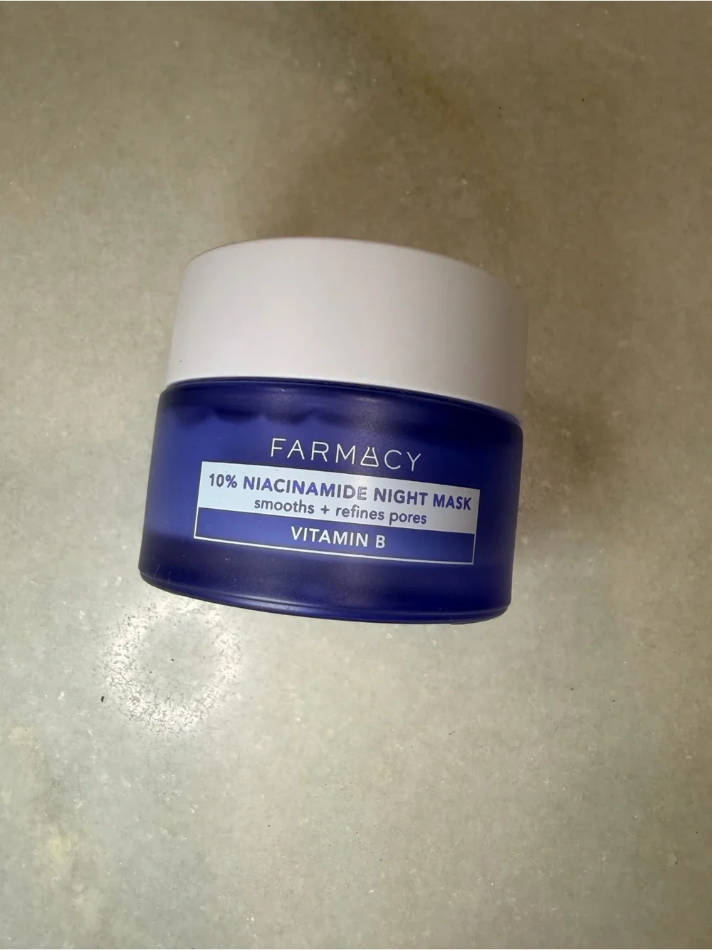 Farmacy Niacinamide Night Mask - Blue and White Jar